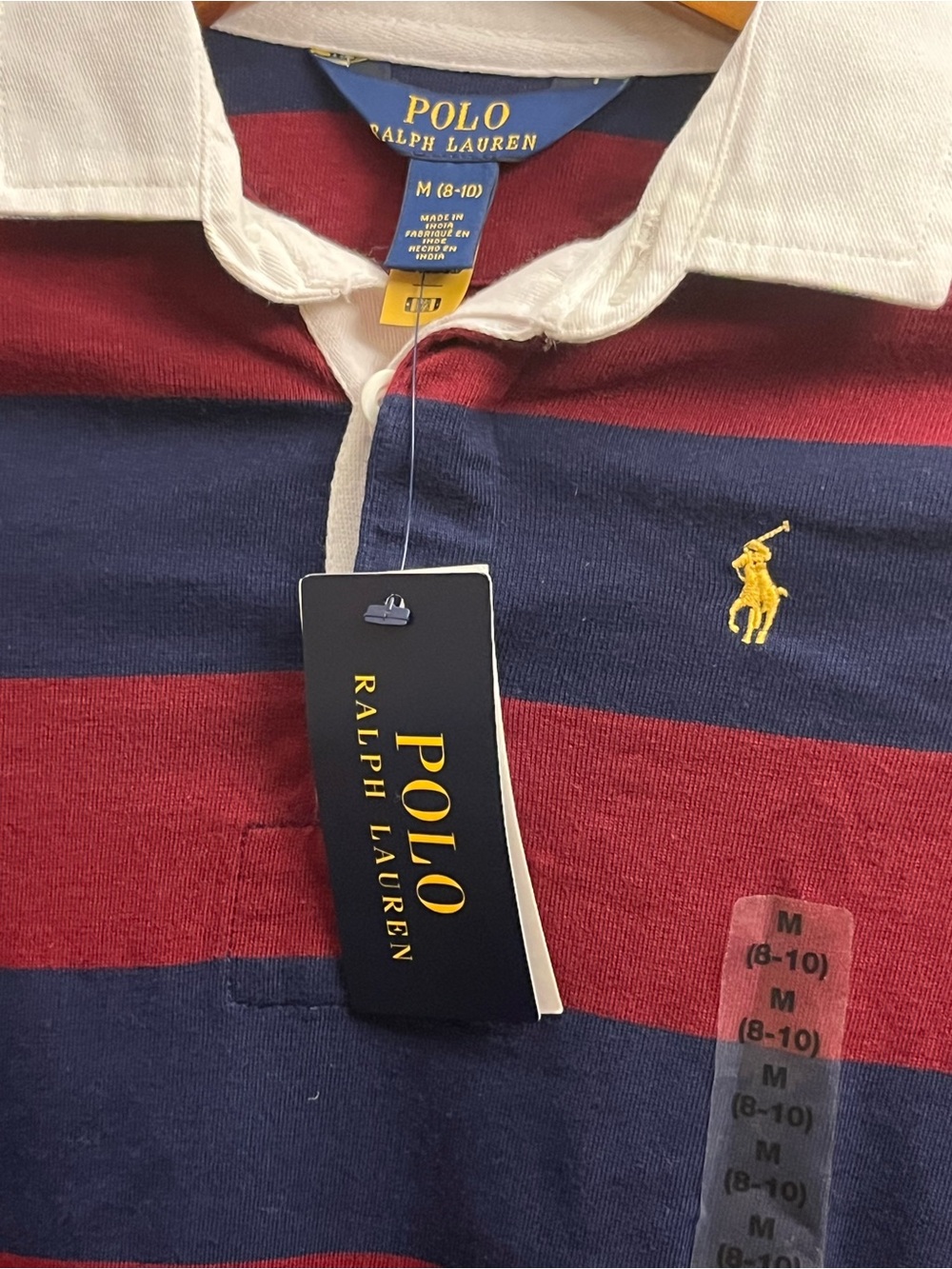 Polo Ralph Lauren Little Girls Striped Jersey Rugby Dress. Size 8-10 New W/ Tags - Picture 6 of 7